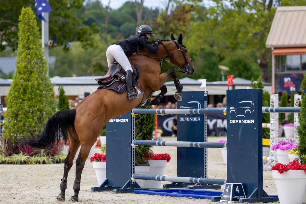 Eden Leprevost Blinlebreton et Candy d Elle, Longines Deauville Classic, 2023